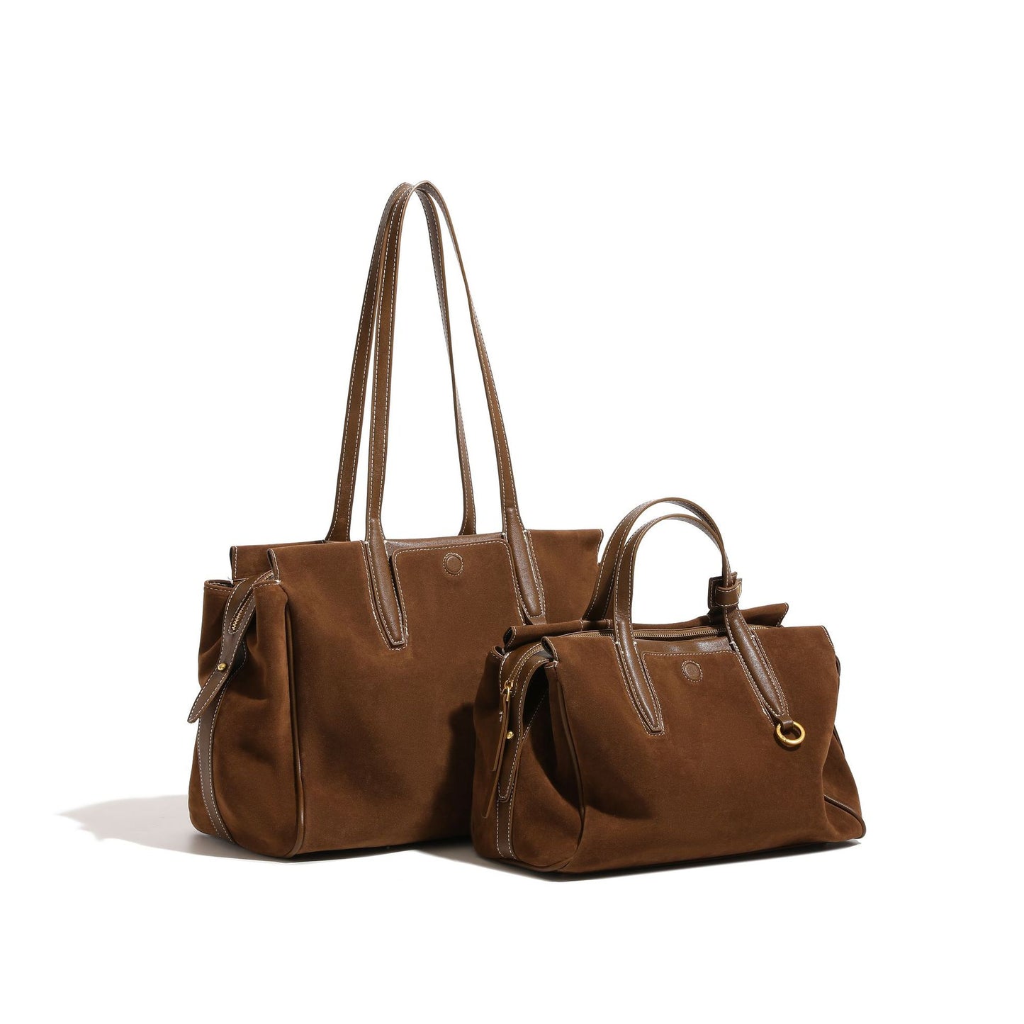 Women's Walking Vintage Suede Large Capacity Portable Tote Bags