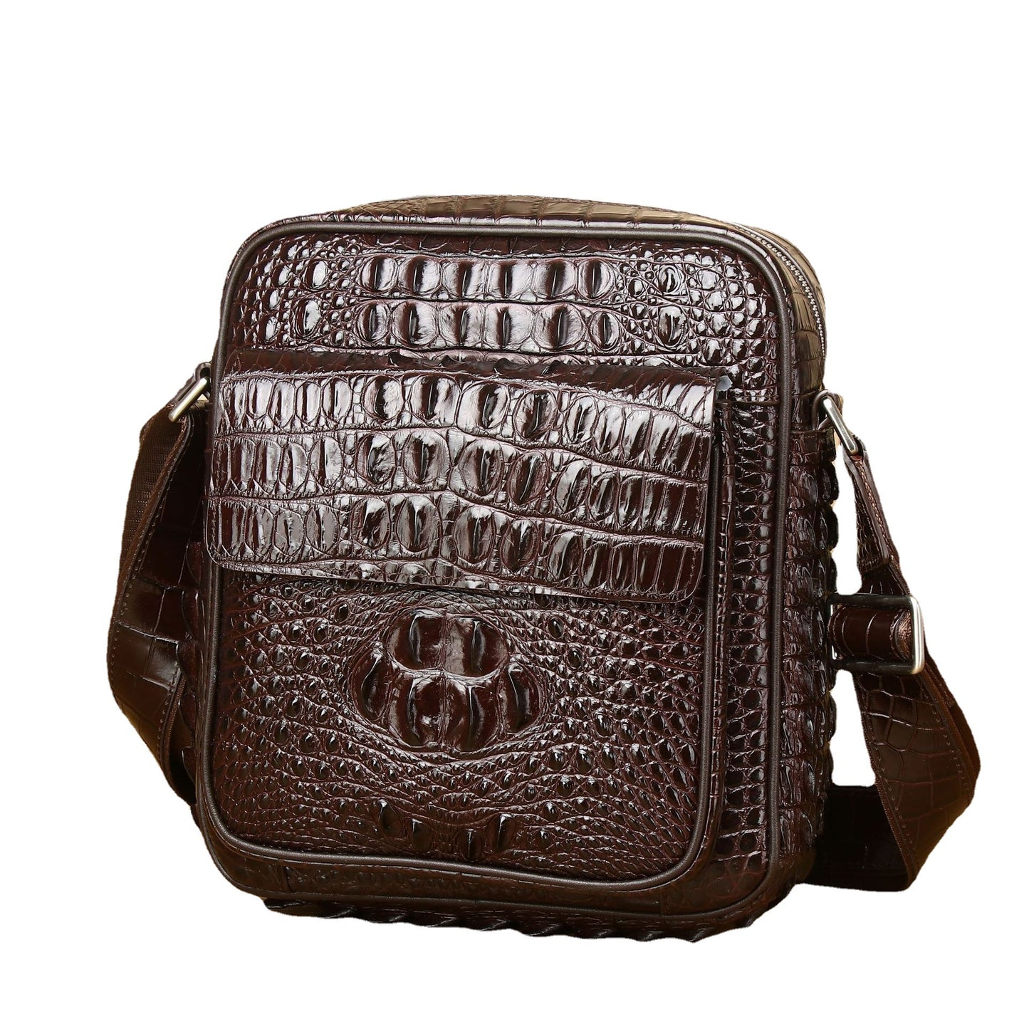 Men's Glamorous Crocodile Pattern Business Fashion Men's Messenger Bags