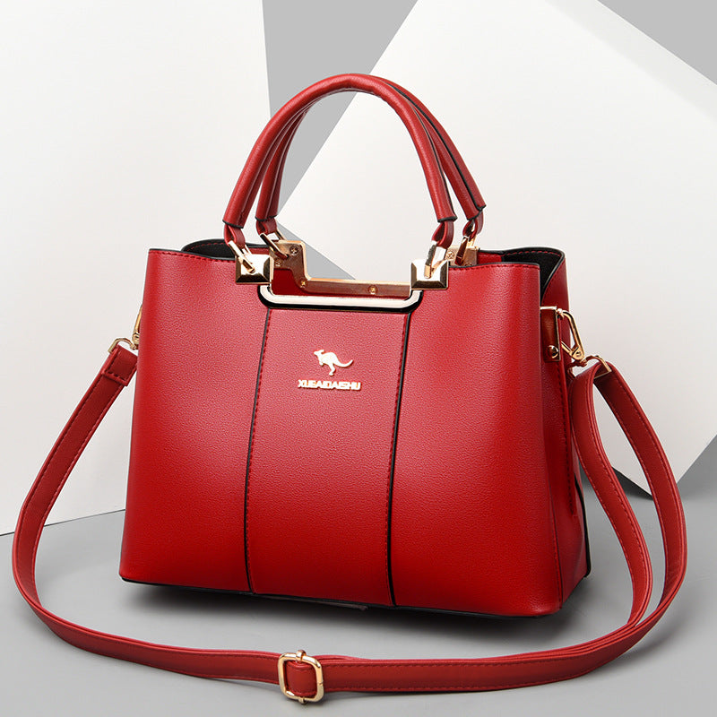 Korean Style Fashion Soft Leather Large Shoulder Bags
