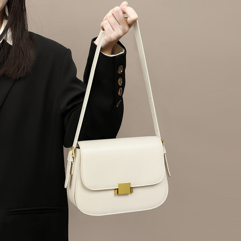 Women's Genuine Leather Light Luxury High-grade Underarm Crossbody Bags