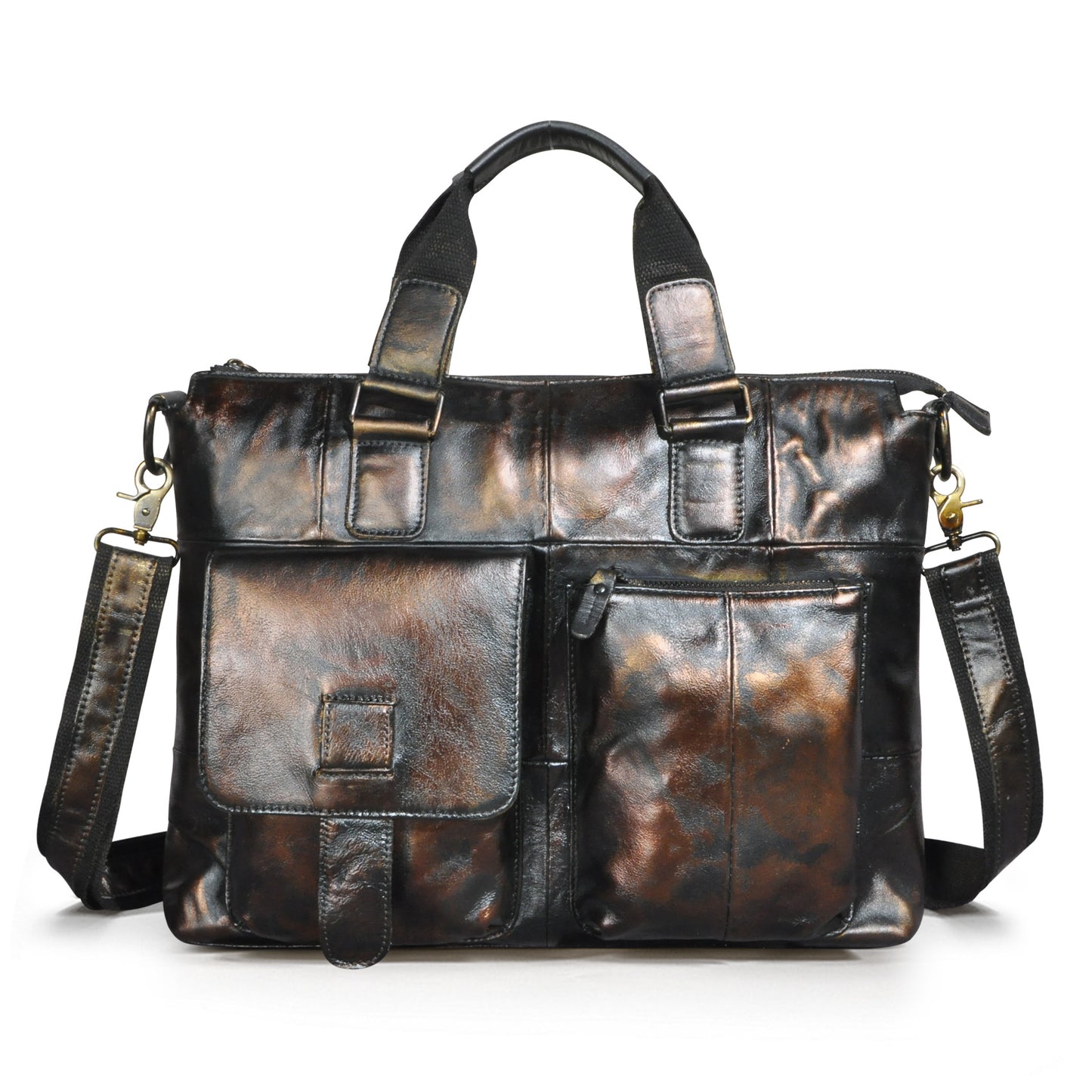 Men's First Layer Crazy Horse Leather Cowhide Bags