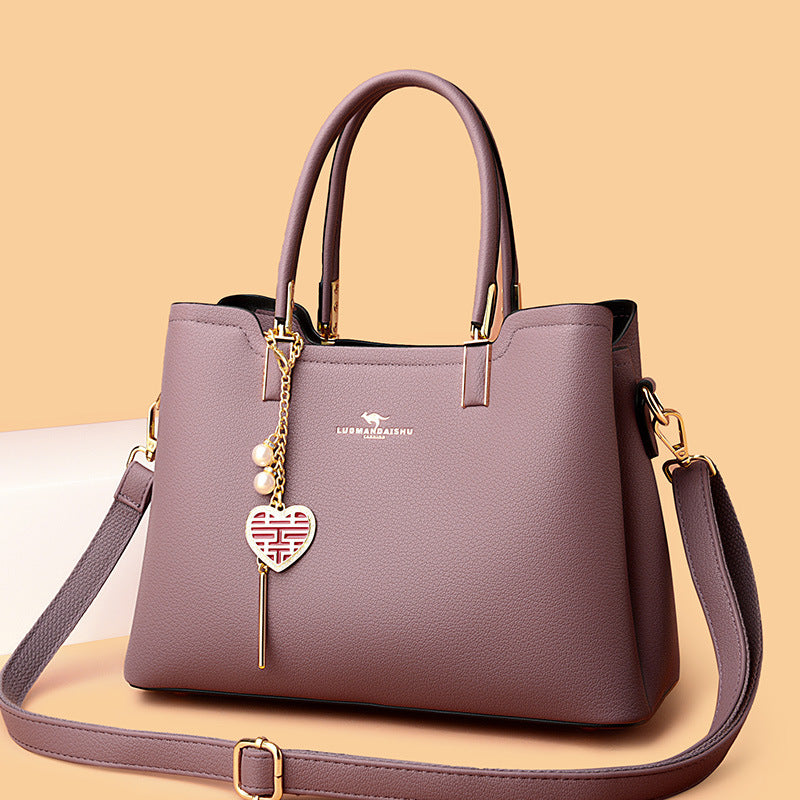 Women's Soft Leather Mouth To Give Mom Tote Bags