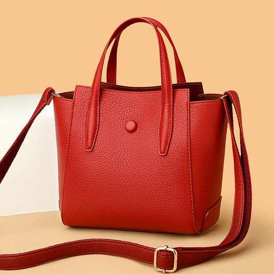 Women's Commuter Portable Simple Solid Color High Shoulder Bags