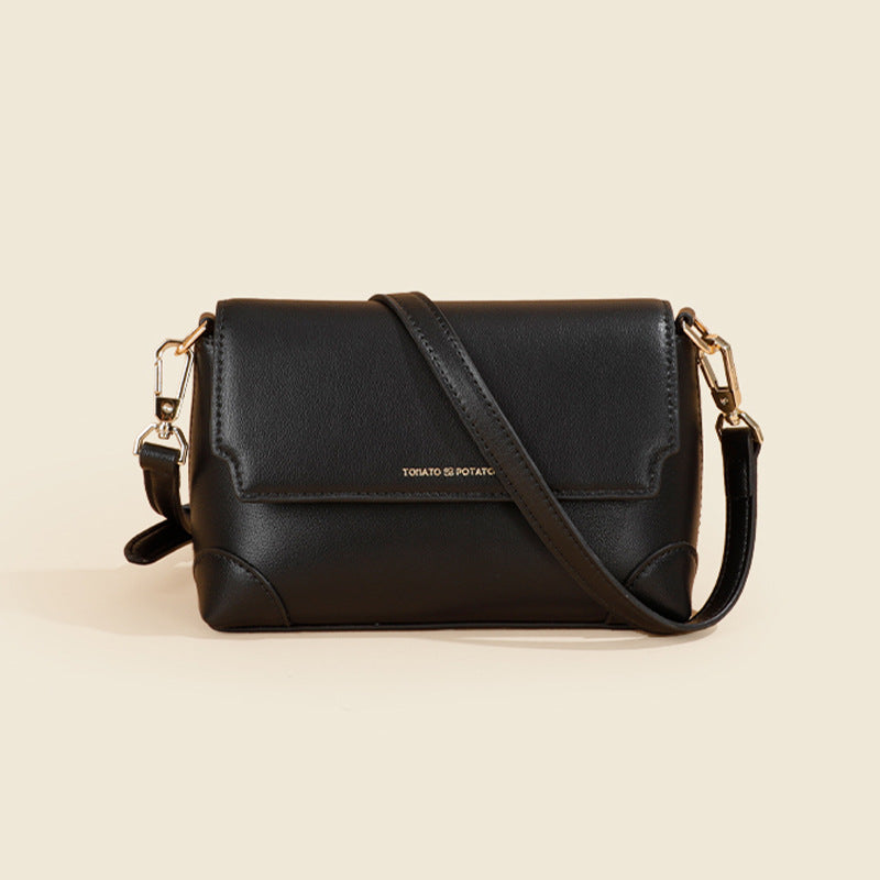 Women's Genuine Leather High-grade Exquisite Mobile Niche Small Square Bags