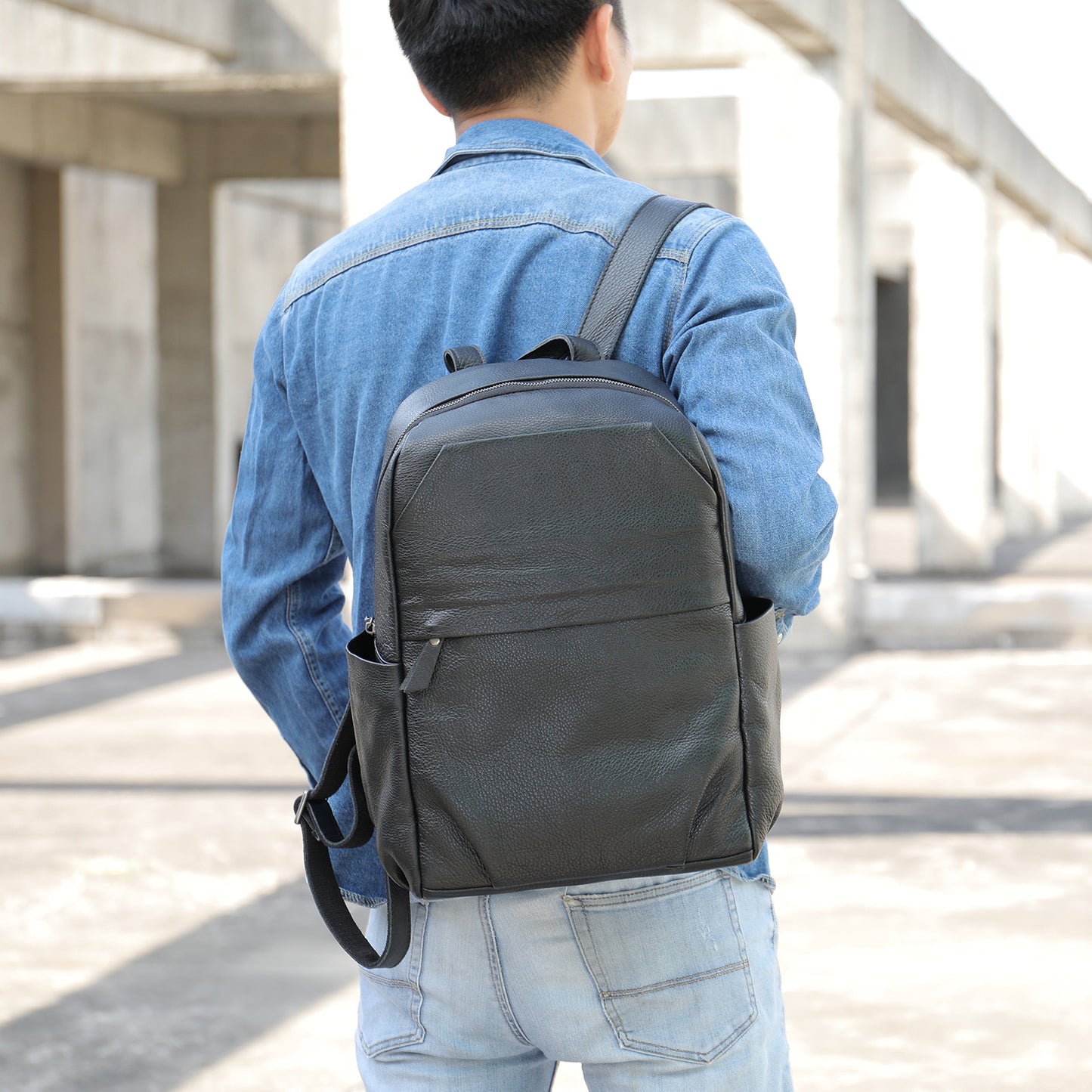 Men's Leather Retro Leisure First Layer Cow Backpacks