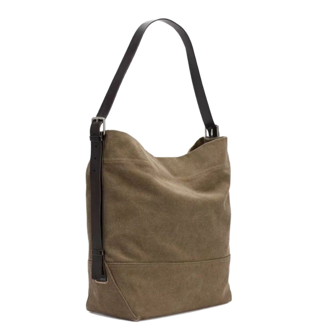 Two-color Show Versatile Canvas Large Capacity Crossbody Bags