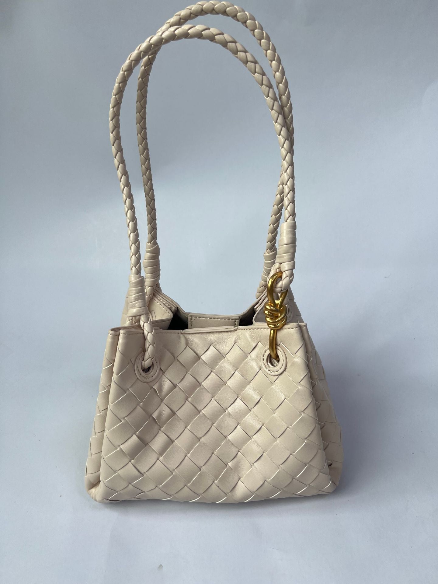 Hand-woven Parachute Metal Cord Fastener Vegetable Handbags