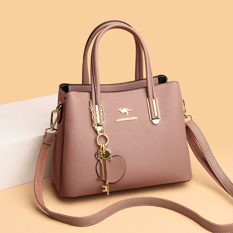 Women's Capacity Versatile Lychee Pattern Elegant Kangaroo Tote Bags