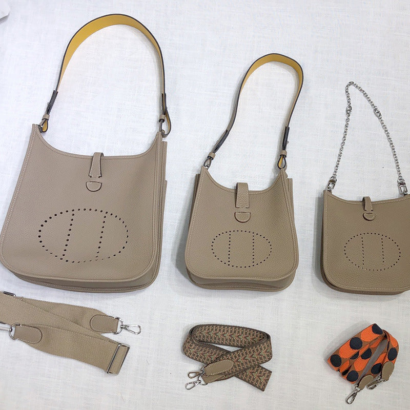 Pretty Classy Layer Cowhide Leather Versatile Bags
