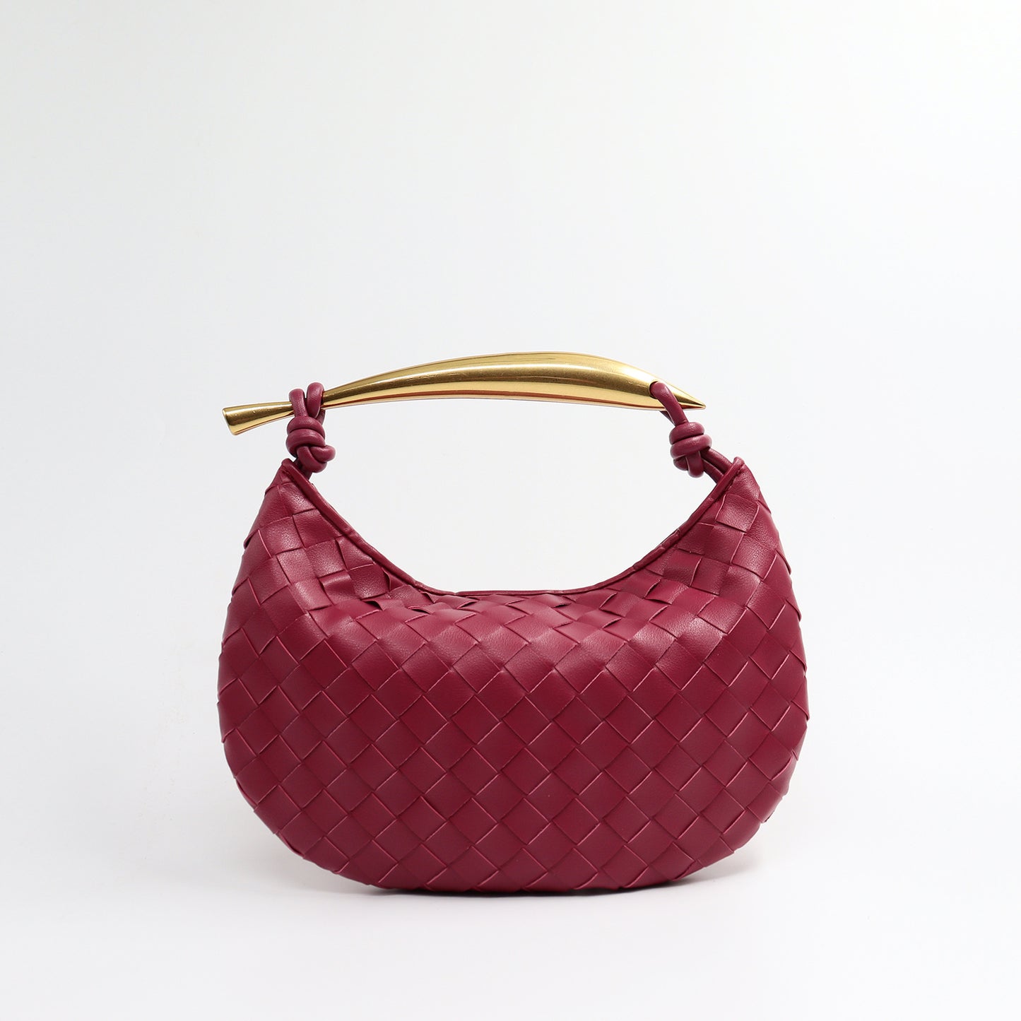 Woven Design Shark Soft Leather Versatile Large Handbags