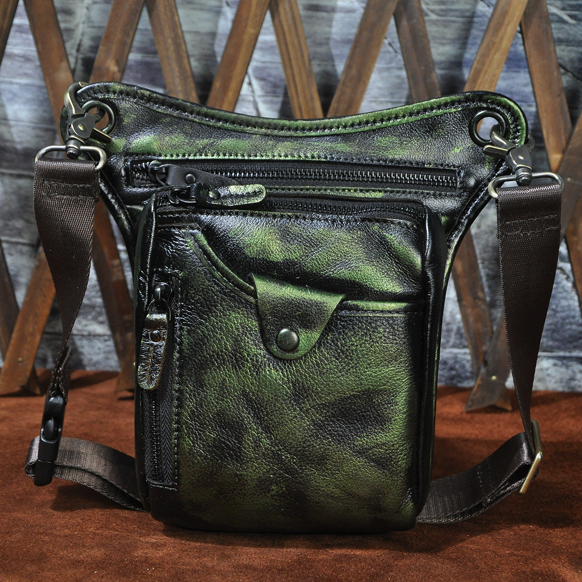 Men's Layer Vegetable Tanned Leather Cowhide Retro Bags