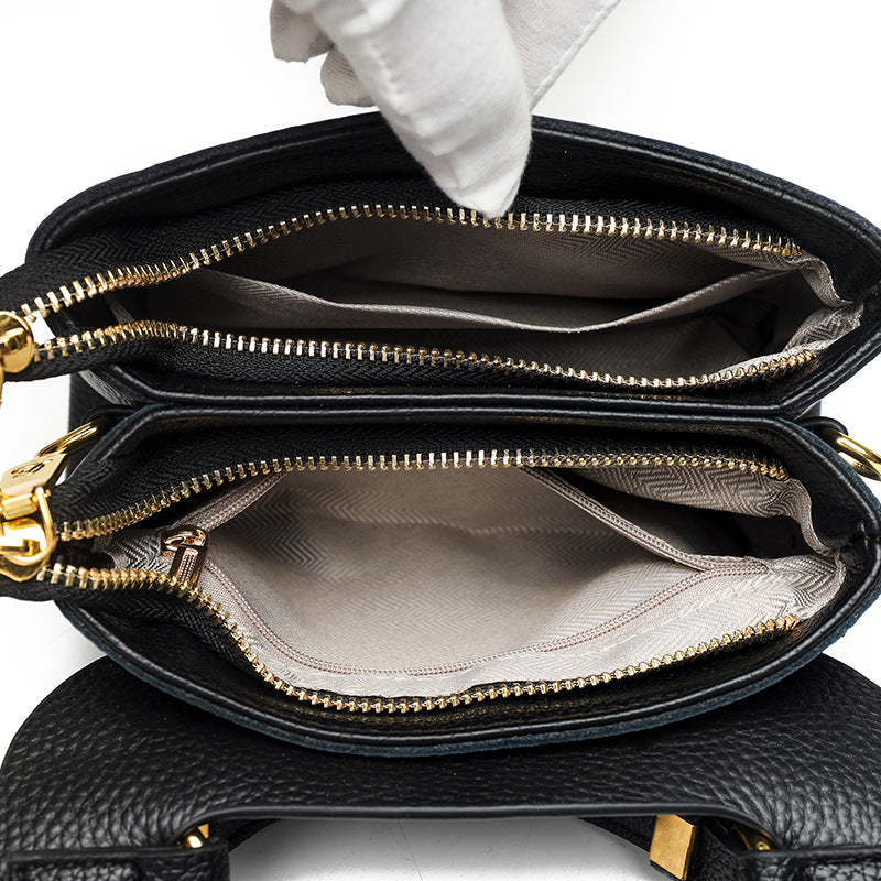 Women's Genuine Cattlehide Leather Surface Fashion Simple Shoulder Bags