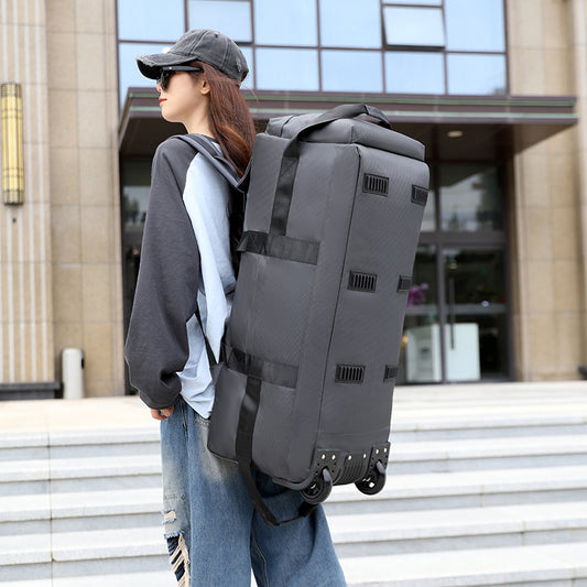 Capacity Multifunctional With Wheels Folding Camping Travel Bags