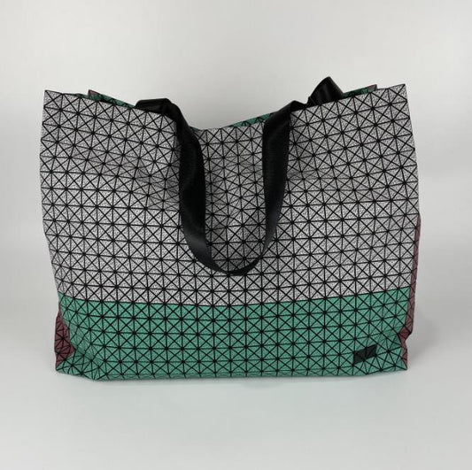 Women's Original Autumn Geometric Silicone Rhombus Large Capacity Tote Bags