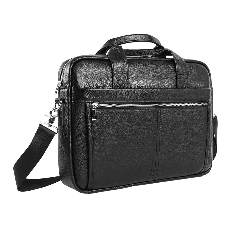 Men's Genuine Cattlehide Leather Surface Business Men's Briefcases