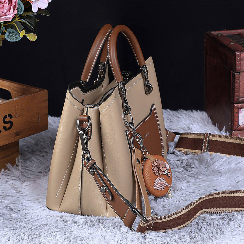 Women's Genuine Leather High-grade Single Commuter Handbags