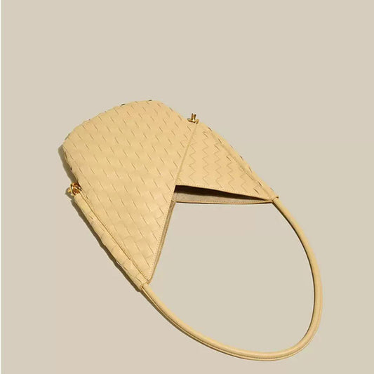 Women's Niche Cowhide Woven Size Underarm High-grade Bags