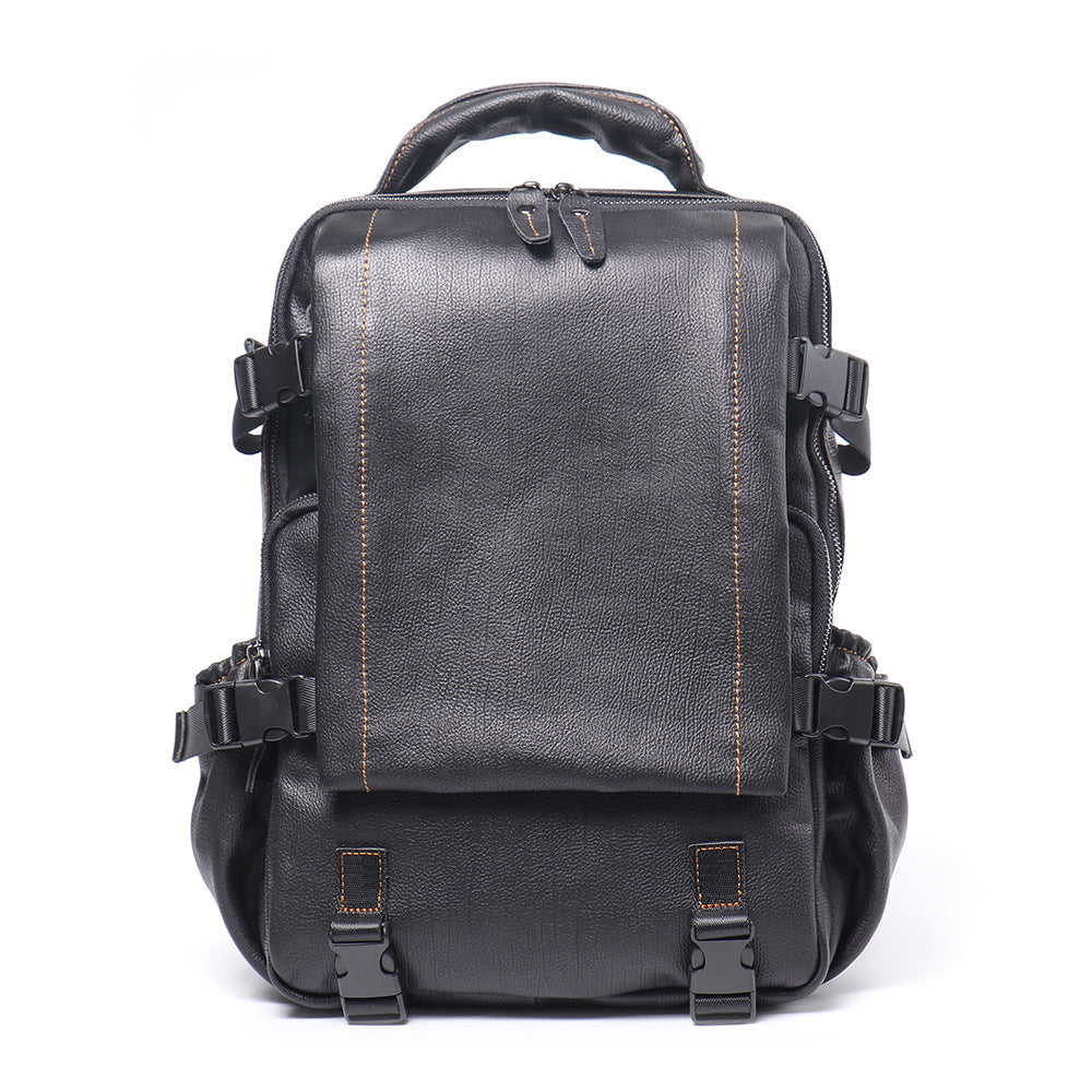Women's & Men's & Leather Cowhide Computer Large Capacity Backpacks