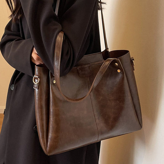 Women's High-grade Hand-held Large Capacity Commuting Crossbody Bags
