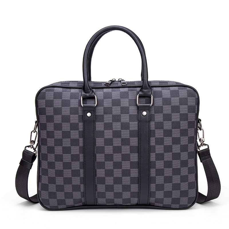 Men's Plaid Business Classic Hand Carrying Inch Men's Briefcases