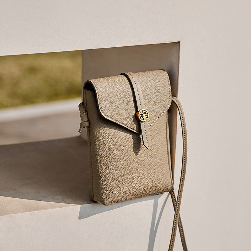 Women's Graceful Leather Mini Clothes Mobile Bags