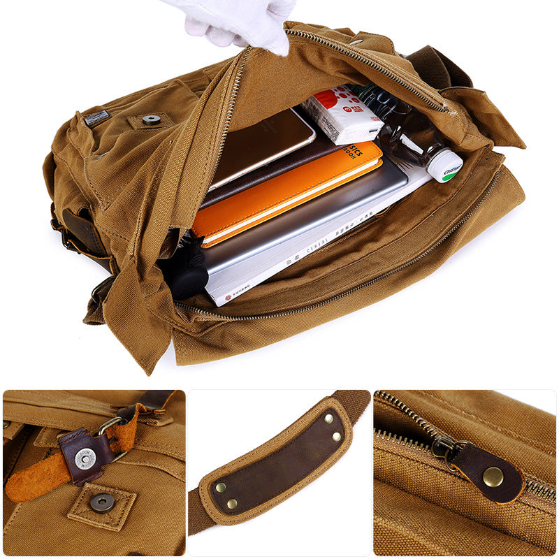 Men's Trendy Charming Canvas Retro Style Men's Messenger Bags