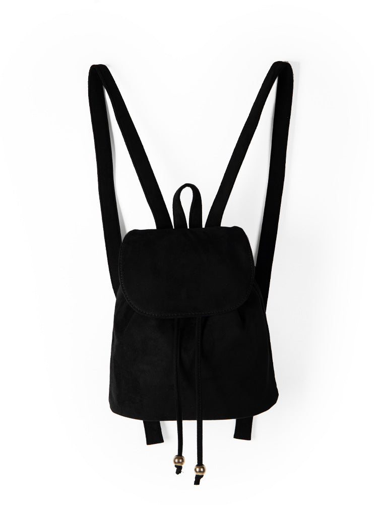Women's Korean Style Niche Suede Retro Fashion Backpacks