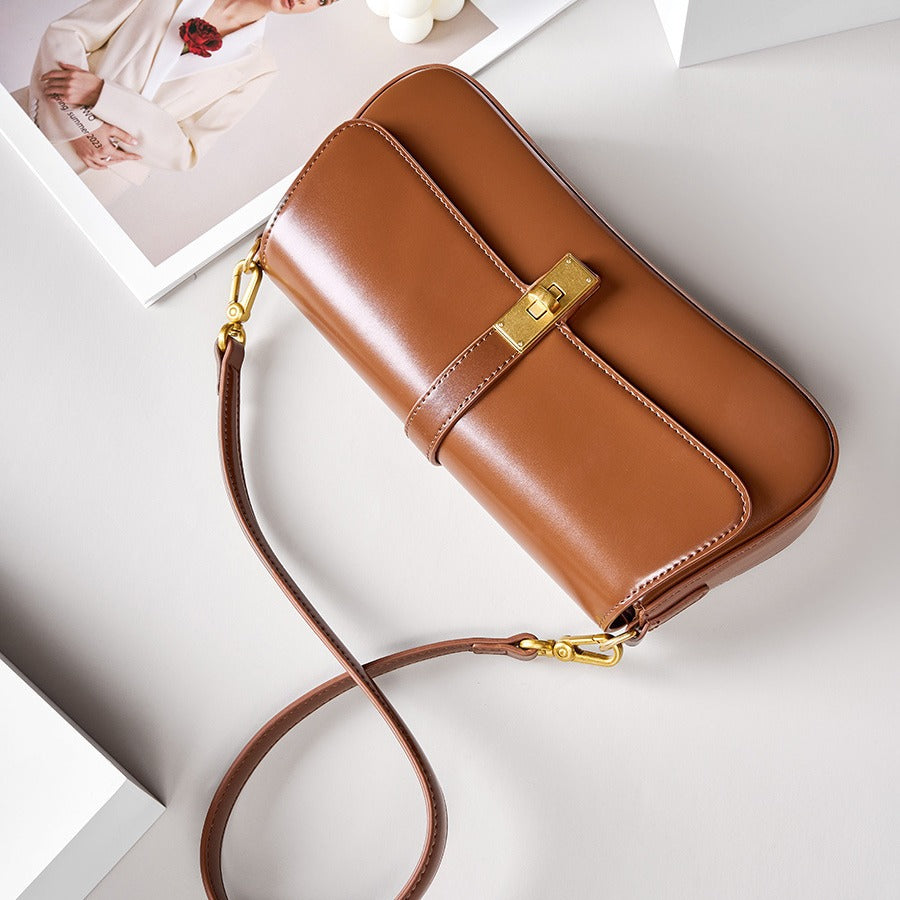 Women's Niche Baguette Cow Leather High-grade Fashion Crossbody Bags