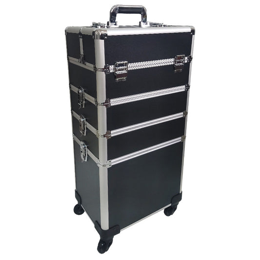 Suitcase Band Makeup Fixing Box Beauty Nail Cosmetic Cases