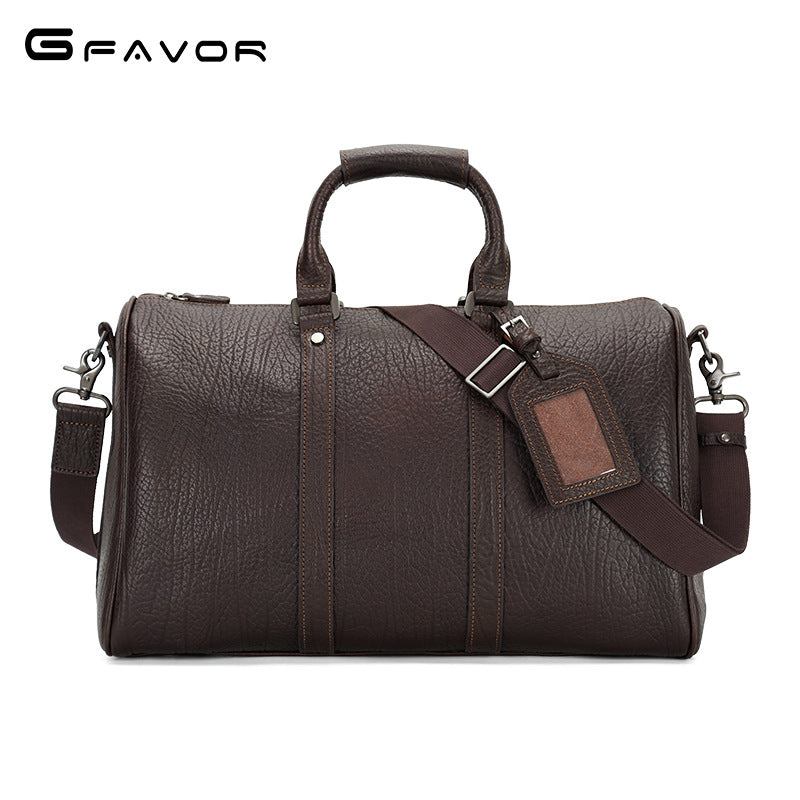 Men's Leather First Layer Cowhide Genuine Travel Bags