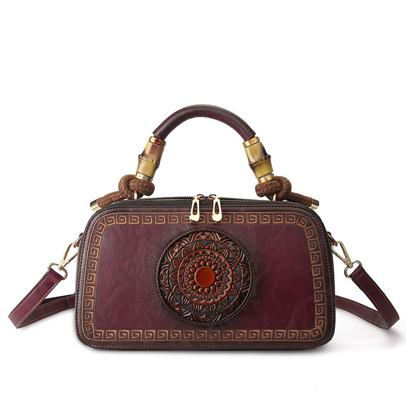 Women's Trendy Retro Chinese Style Hand-rub Color Bags