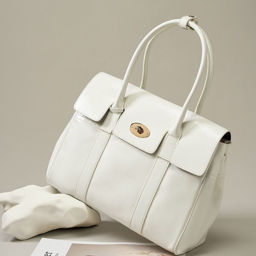 Women's Soft Leather Large Capacity Commuter Retro Tote Bags