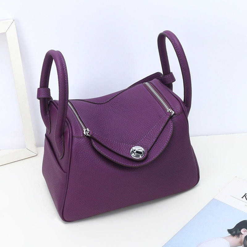 Pillow Fashion Soft Leather Genuine Large Handbags