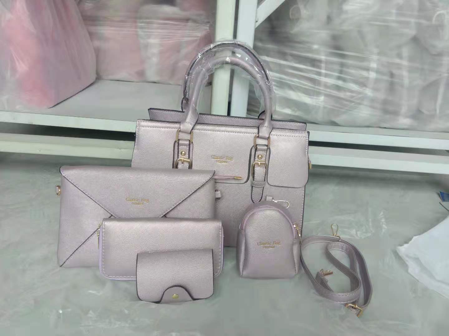 Women's Three-piece Korean Fashion Single Mother Portable Handbags