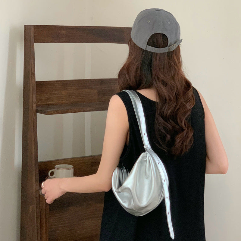 Women's Genuine Leather Soft Cloud Niche High-grade Vegetable Crossbody Bags