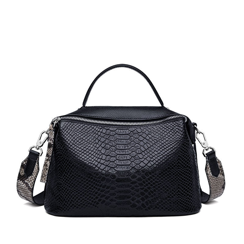 Women's Versatile Cowhide Retro Fashionable Join Shoulder Bags