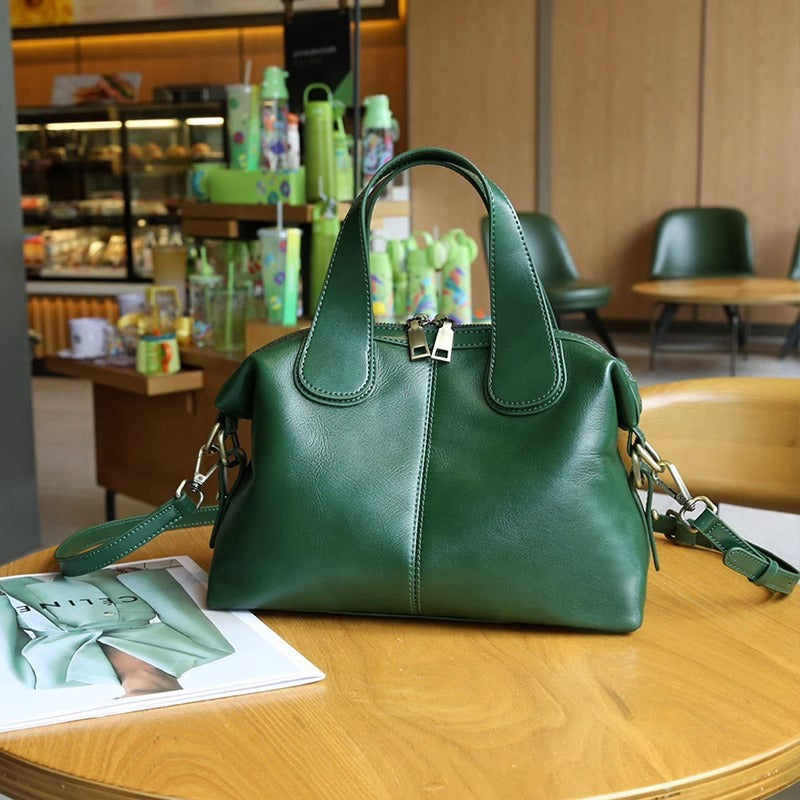 Women's Genuine Leather High-grade Retro Cow Big Handbags