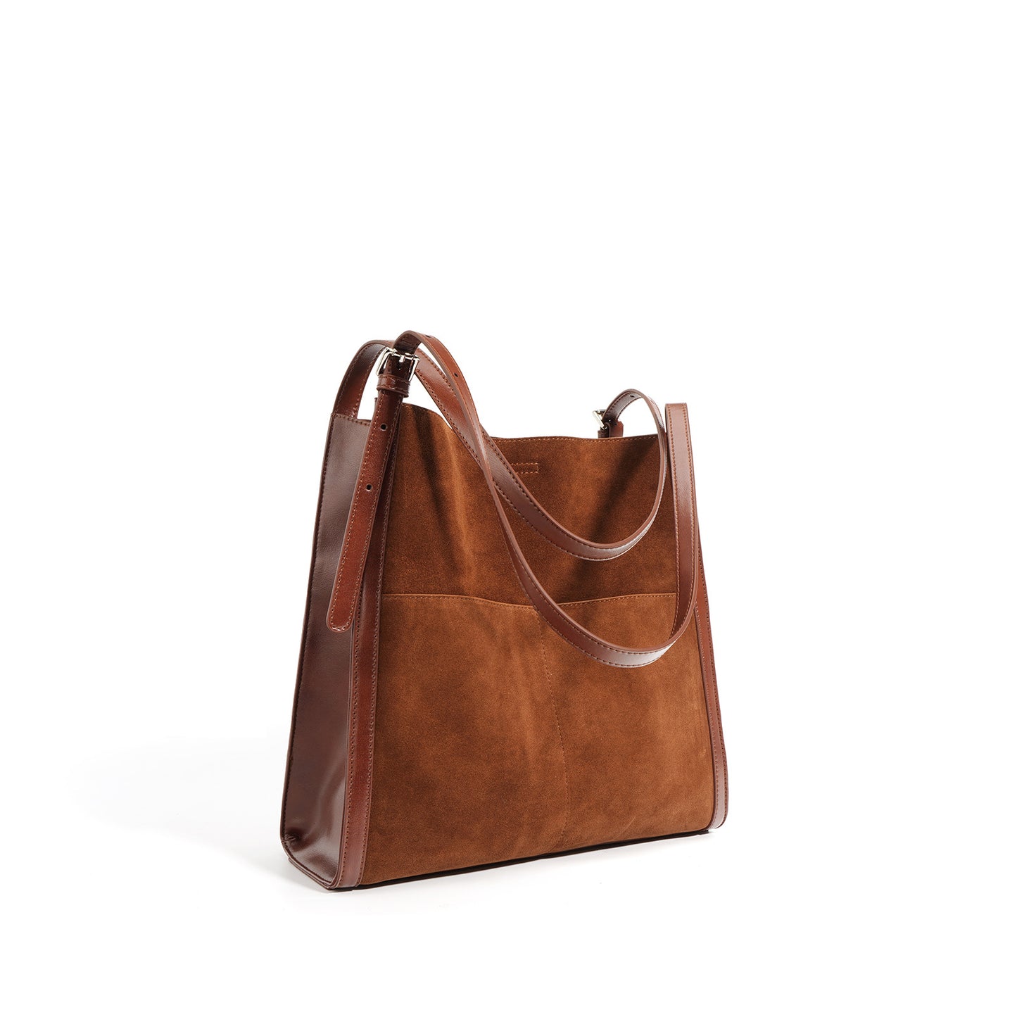 Women's Trendy Retro Large Capacity Matte Stitching Bags