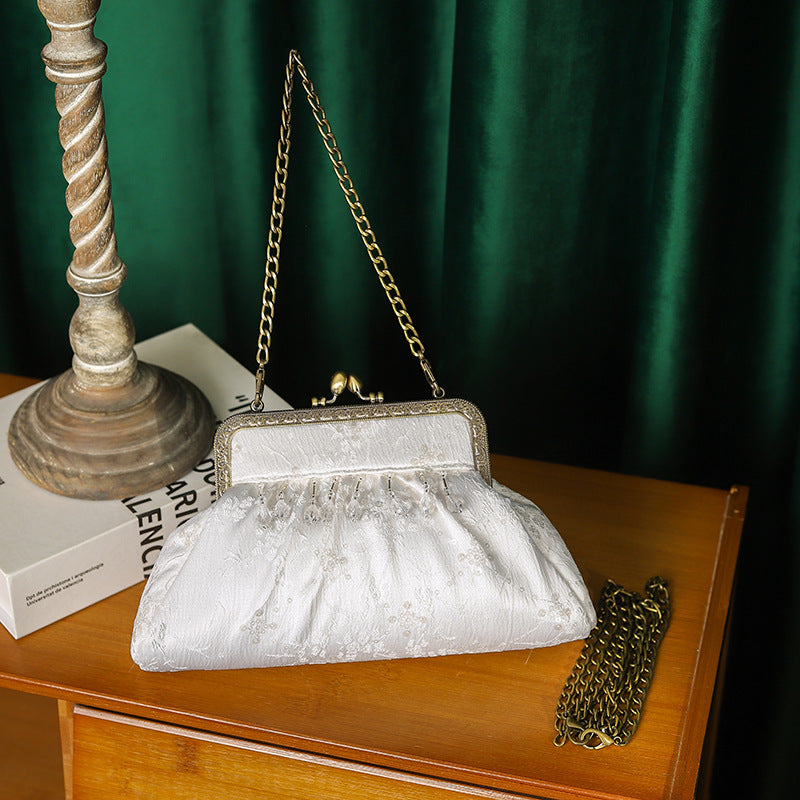 Style Jacquard Sequined Ancient Cheongsam Banquet Clutch Handbags