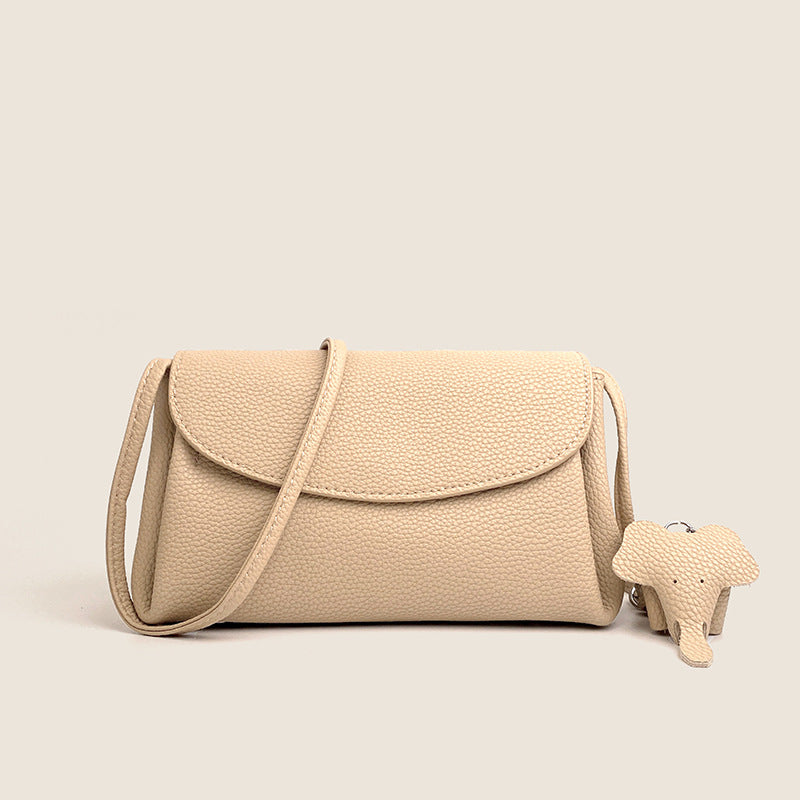 Cattlehide Leather Female One Minority Commuter Crossbody Bags