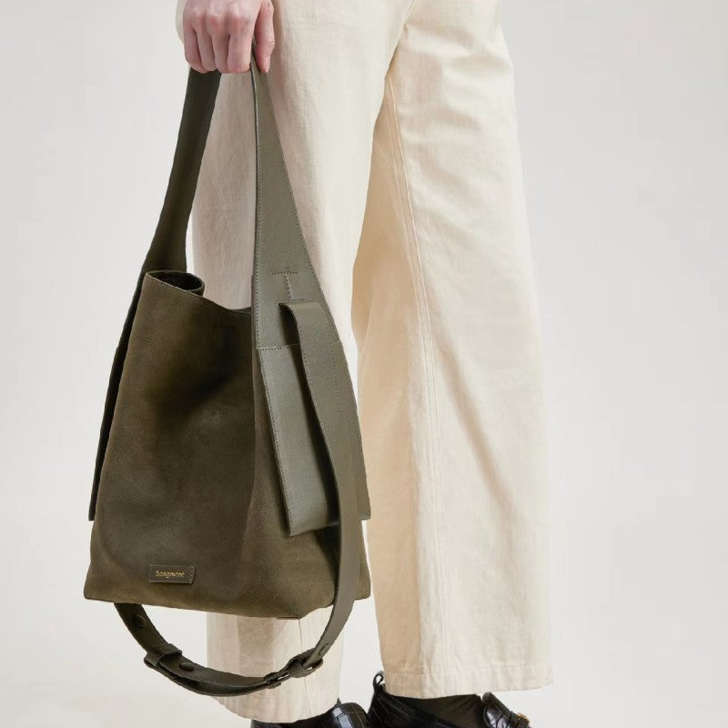 Women's Series Large Medium Size Cow Leather Tote Bags