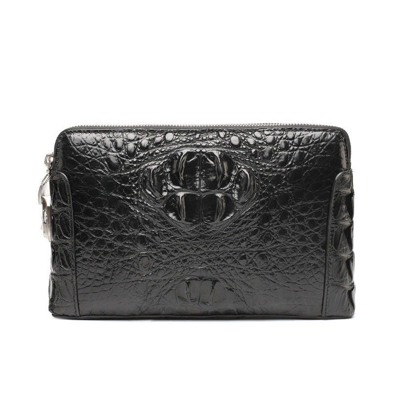 Men's Leather Clutch Skull With Password Business Men's Handbags