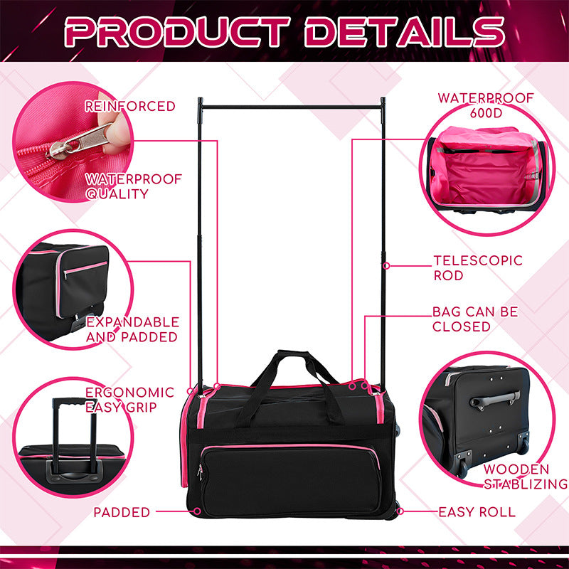 Dance Foldable Large Capacity With Telescopic Clothes Travel Bags