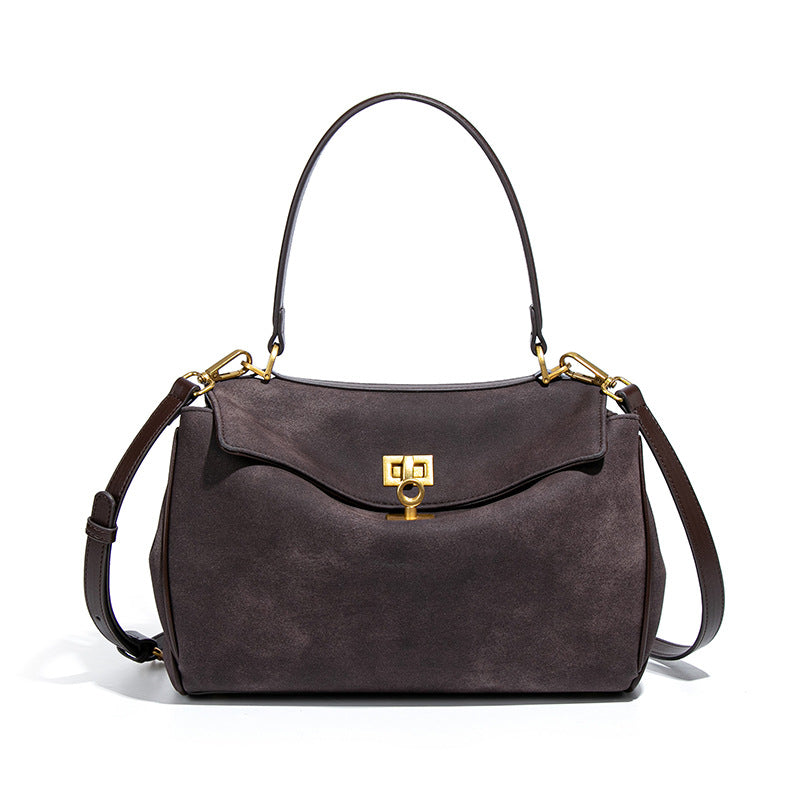Women's Frosted Kelly High-grade Hand-held Suede Personality Bags