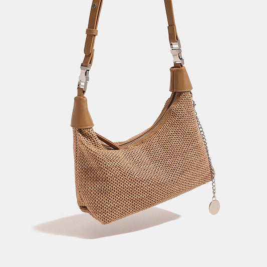 Women's Straw Woven Dumpling Summer Vacation Beach Handbags