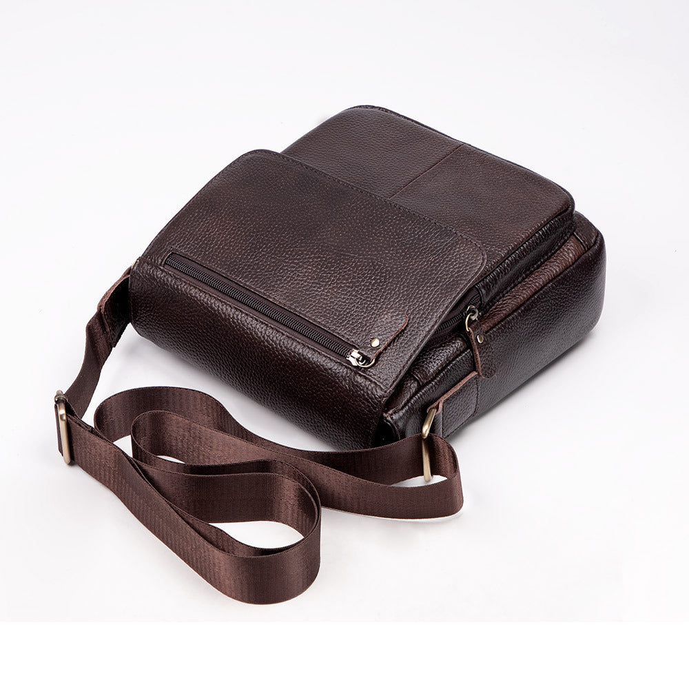 Men's Vintage Genuine Leather First Layer Cowhide Men's Messenger Bags