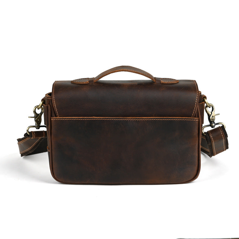 Men's Crazy Horse Leather Vintage Handmade First Men's Briefcases