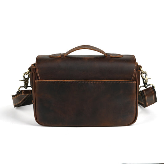 Men's Crazy Horse Leather Vintage Handmade First Men's Briefcases