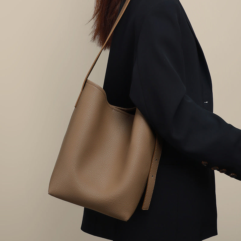 Women's Genuine Leather Large Capacity Big Shoulder Bags