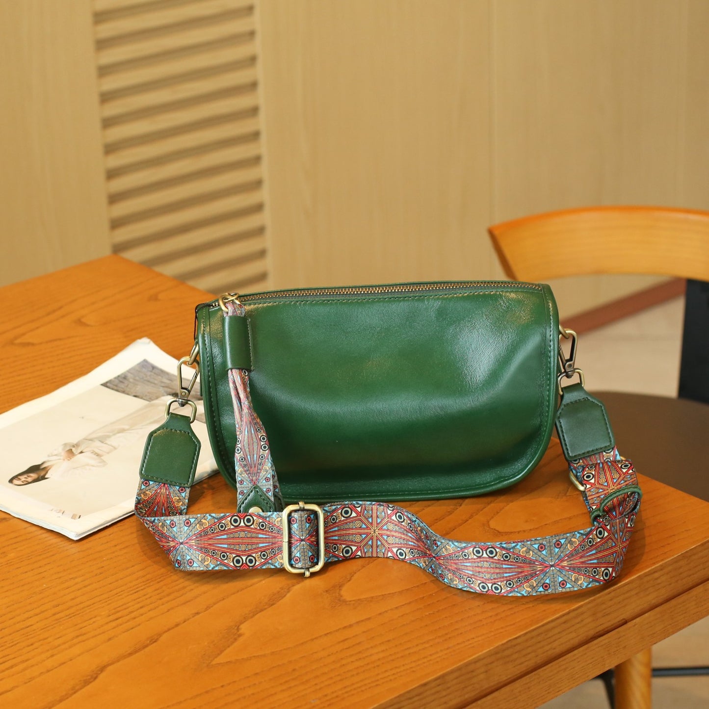 Women's Top Layer Vegetable Tanning Leather Underarm Shoulder Bags